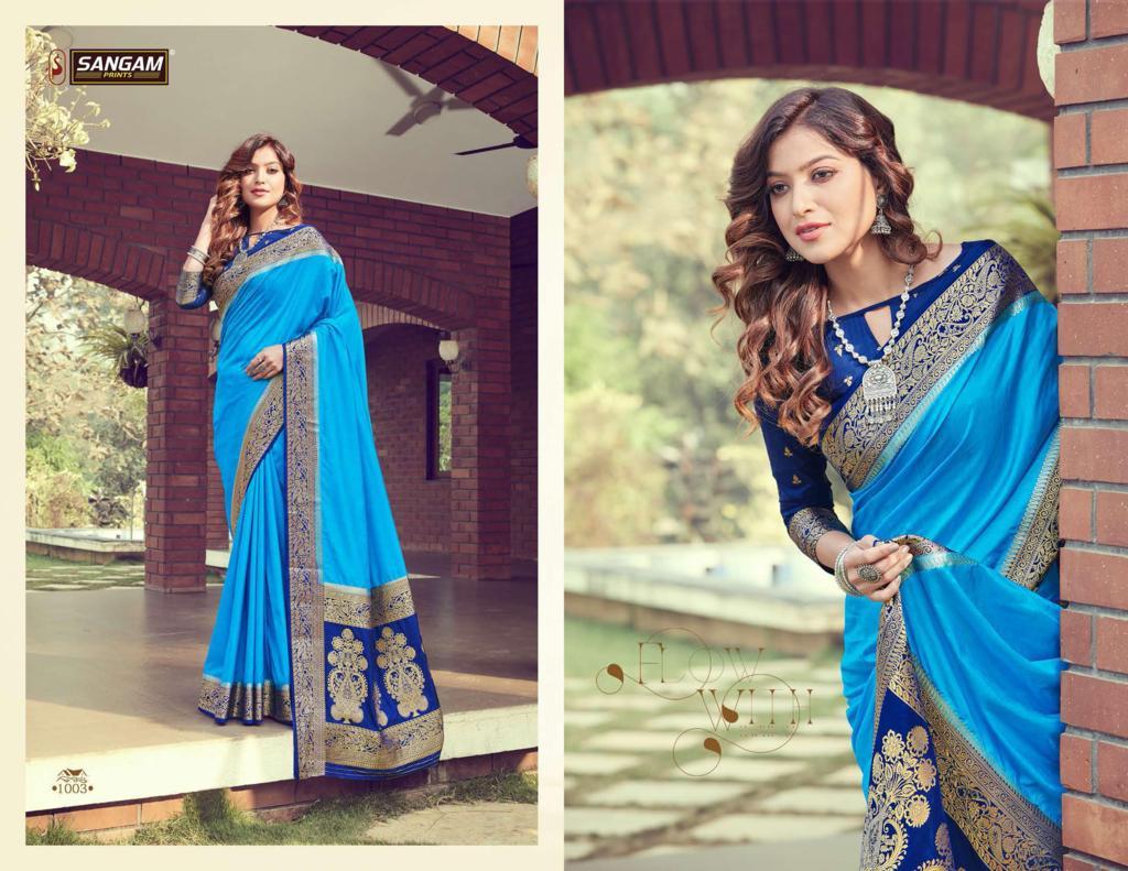Sangam Dola Latest Silk saree Festivel Wear Party wear collection